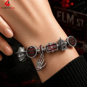 A Nightmare On Elm Street Halloween Pandora Charm Bracelet Set 1 ZpmRb