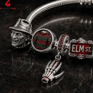 A Nightmare On Elm Street Halloween Pandora Charm Bracelet Set 2 nC8wa