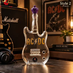 Acdc Electric Guitar Shaped Whiskey Bottle 2 vV9EZ