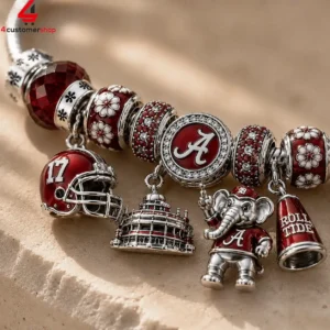 Alabama Crimson Tide Ncaa Pandora Charm Bracelet Set 1 UhH0b