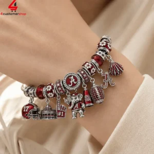 Alabama Crimson Tide Ncaa Pandora Charm Bracelet Set 2 37yQt