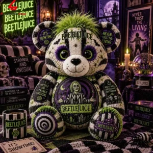 Beetlejuice Custom Teddy Bear Plush Toy 5 Beetlejuice Custom Teddy Bear Plush Toy 2 7oetK