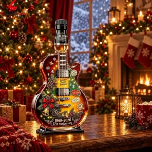 Gibbons Reserve guitar-shaped bottle celebrating 57th anniversary