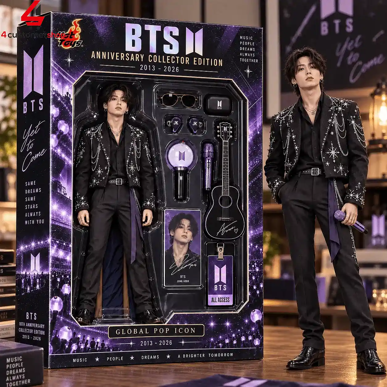 BTS Jungkook 2013-2026 Anniversary Collector Edition Hot Toys Figure