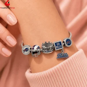 Buffalo Bills Pandora Charm Bracelet Set 1 PuGiE