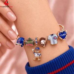 Chicago Cub Clark The Cub Pandora Charm Bracelet Set 1 uZoJQ