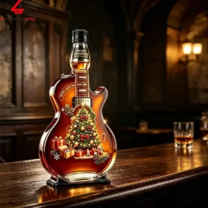 Christmas Tree Guitar Whiskey Bottle 1 3gh0M