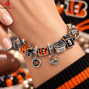 Cincinnati Bengals Paycor Stadium Pandora Charm Bracelet Set 1 mwZnn