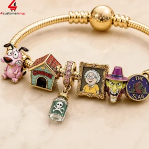 Courage The Cowardly Dog Pandora Charm Bracelet Set 1 5IKfk