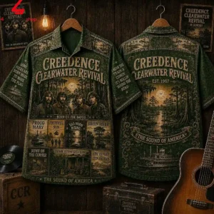 Creedence Clearwater Revival Ccr Have You Ever Seen The Rain Hawaiian Shirt 3 bn9Cp