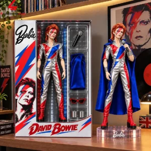 Barbie David Bowie collectible doll in Ziggy Stardust outfit