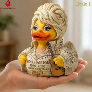 Dolly Parton memorial rubber duck collectible figurine