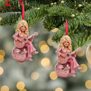 Dolly Parton Pink Disco Ball Country Music Christmas Ornament 3 iv49k