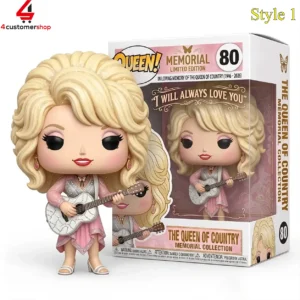 Dolly Parton collectible figure with guitar in commemorative packaging