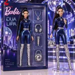 Dua Lipa Music Style A Brighter Tomorrow Barbie Figure Doll Set 1 aufUI