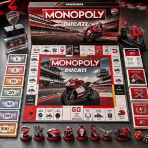 Ducati-themed Monopoly board game collector's edition set.
