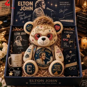 Elton John Im Still Standing Custom Teddy Bear Plush Toy 1 WFG0e