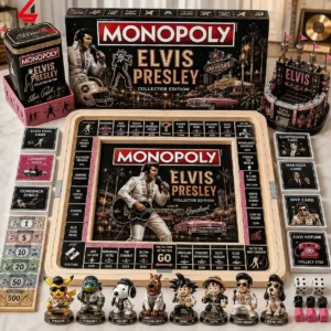 Elvis Presley Monopoly Collector Edition board game set with unique character tokens