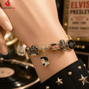 Elvis Presley Graceland Pandora Charm Bracelet Set 1 cSsUs