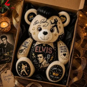 Elvis Presley Long Live The King Custom Teddy Bear Plush Toy 1 rH04q