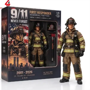 Firefighter Never Forget September 11th First Responder 25 Years Of Courage Memorial Edition Figure 1 Ua7u3