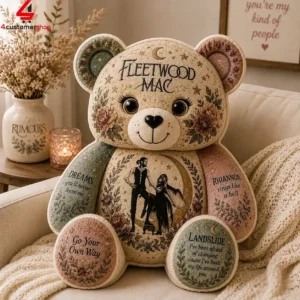 Fleetwood Mac Custom Teddy Bear Plush Toy 2 vB27U