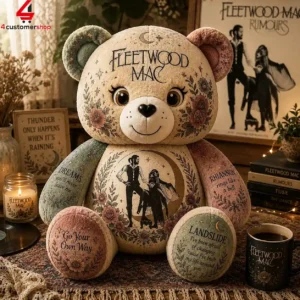 Fleetwood Mac Custom Teddy Bear Plush Toy 3 iKPrh