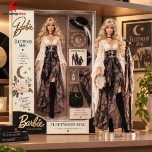 Barbie Signature Fleetwood Mac collector doll set with bohemian accessories