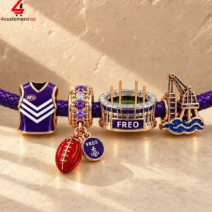 Fremantle Dockers Afl Pandora Charm Bracelet Set 1 XLrAb