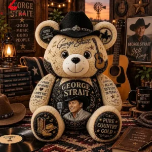 George Strait Pure Country Gold Custom Teddy Bear Plush Toy 1 YSOJn