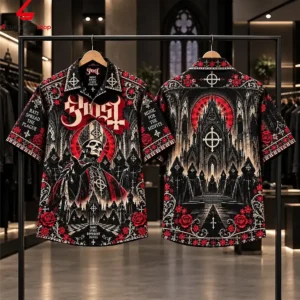 Ghost Papa Emeritus Mary On A Cross Hawaiian Shirt 1 8HbFG