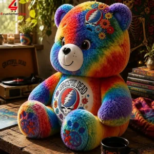 Grateful Dead Custom Teddy Bear Plush Toy 2 MXvWL