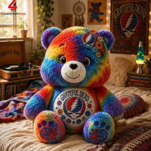 Grateful Dead Custom Teddy Bear Plush Toy 3 WMoEM