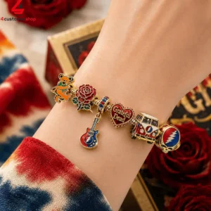 Grateful Dead Live In Concert Pandora Charm Bracelet Set 1 SP591