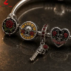 Guns N Roses Pandora Charm Bracelet Set 2 P36rc