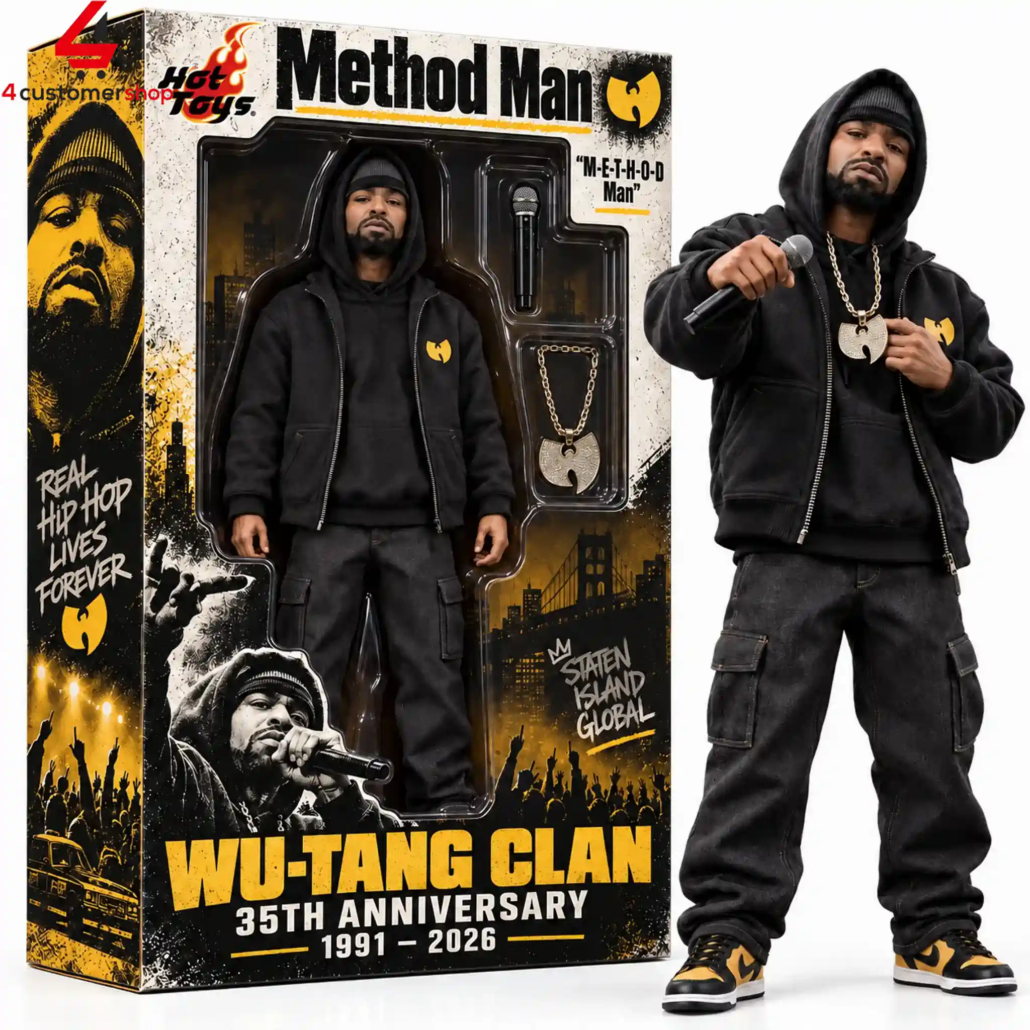 Hot Toys Method Man Wu-Tang Clan 35th Anniversary 1991-2026 Figure
