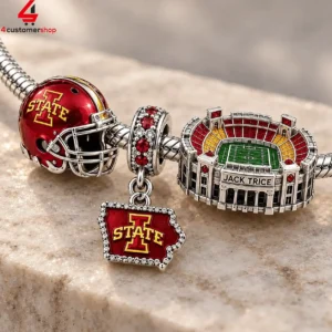 Iowa State Cyclones Pandora Charm Bracelet Set 2 4H7W4