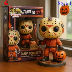 Jason Voorhees Friday the 13th Halloween pumpkin collector figure in packaging