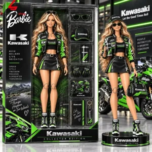 Kawasaki Motorcycle Fashion Barbie Doll Figure 1 SsUVV