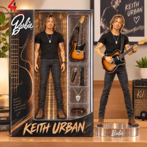 Keith Urban collectible action figure in packaging with accessories