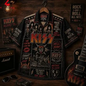 Kiss Army I Was Made For Lovin You Hawaiian Shirt 2 f6udj
