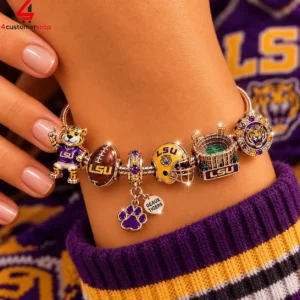 Lsu Tigers Pandora Charm Bracelet Set 2 yH4hq