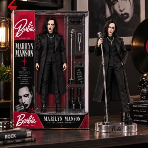 Marilyn Manson collectible doll in Barbie Signature packaging