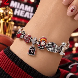 Miami Heat 22 Pandora Charm Bracelet Set 1 SGPS9