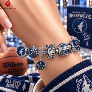 Minnesota Timberwolves Target Center Pandora Charm Bracelet Set 1 GoJko