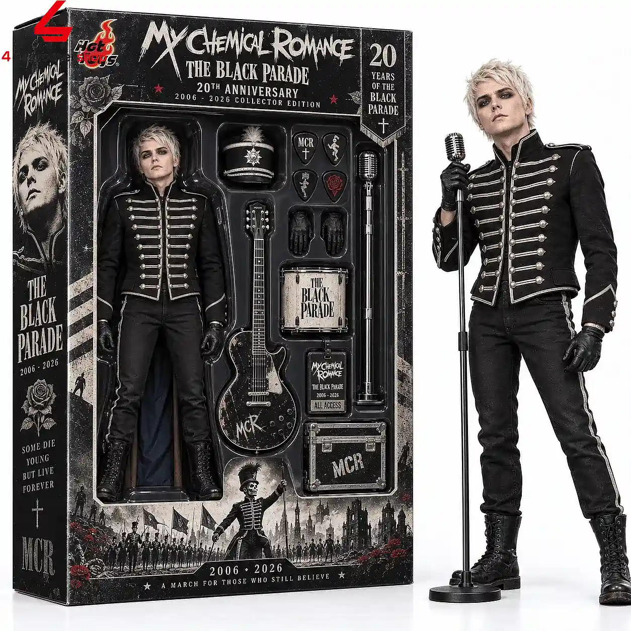 My Chemical Romance The Black Parade 20th Anniversary Hot Toys Figure