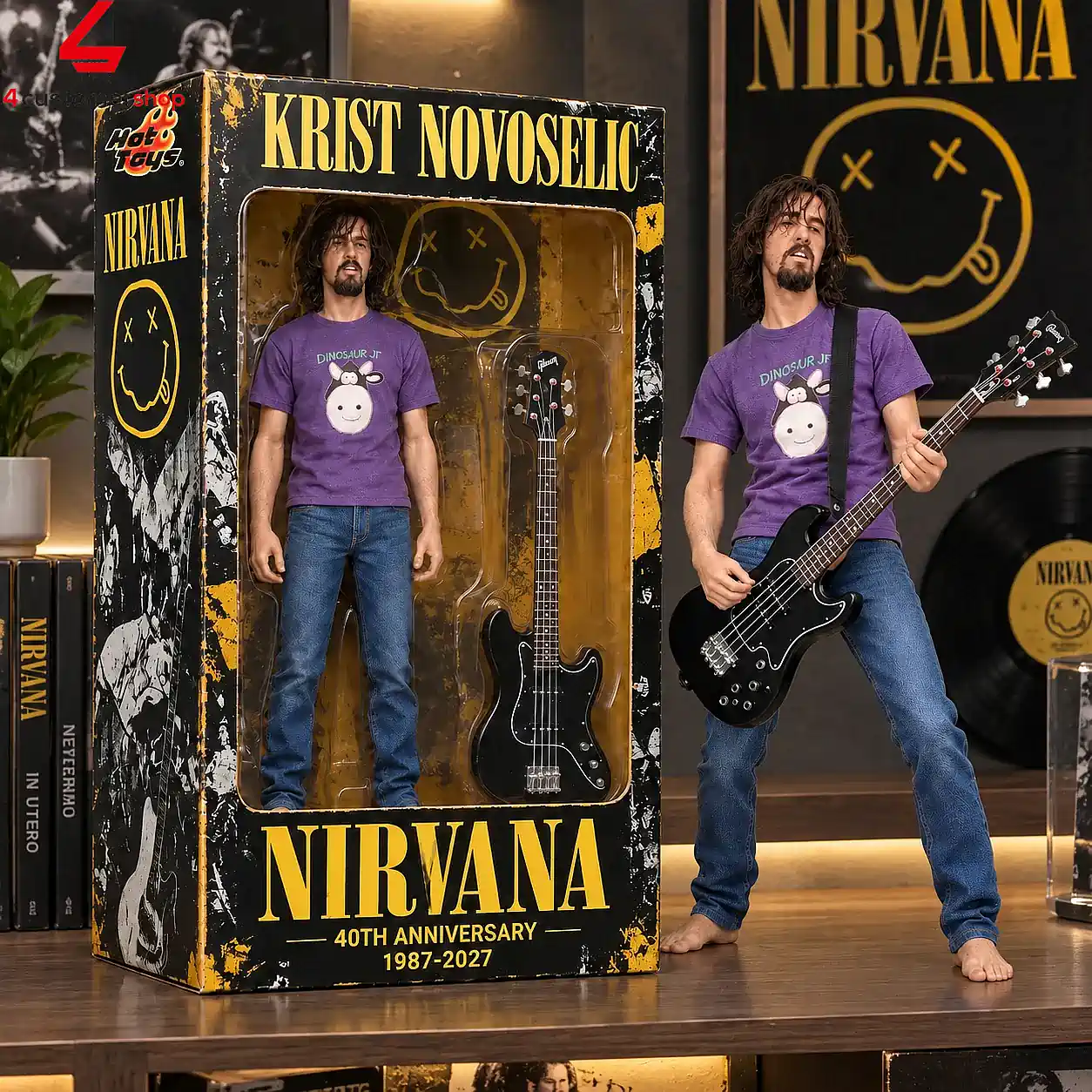 Nirvana Krist Novoselic 40th Anniversary 1987-2027 Hot Toys Figure