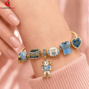 North Carolina Tar Heels Kenan Go Heels Pandora Charm Bracelet Set 2 aJGog
