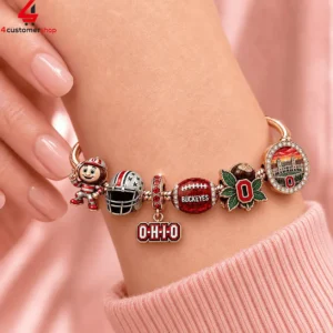 Ohio State Buckeyes Pandora Charm Bracelet Set 1 jgGOq