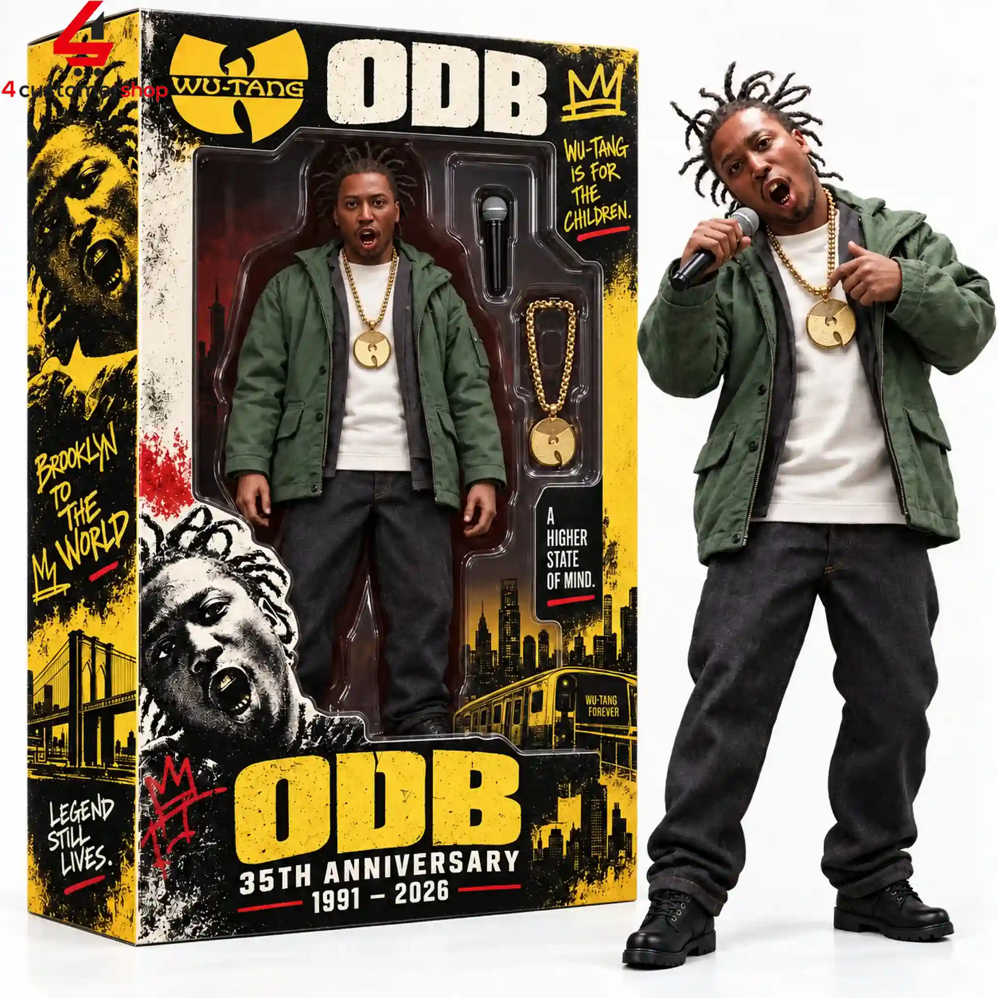 Ol' Dirty Bastard O.D.B. Wu-Tang Clan 35th Anniversary Hot Toys Figure